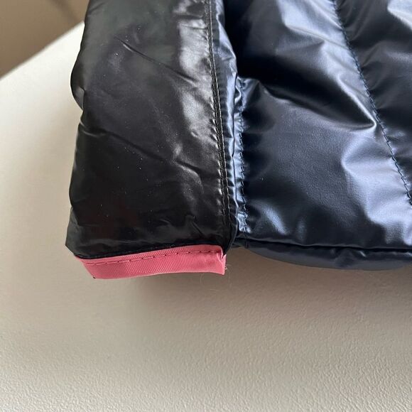 Navy Kate Spade Puffer Jacket with hidden hood Size L - Picture 6 of 10